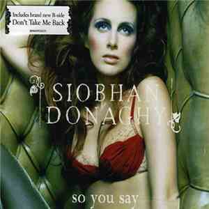 Siobhan Donaghy - So You Say download free